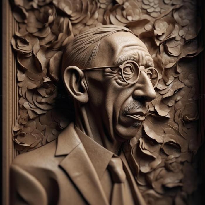 Famous (Igor Stravinsky 4, 3DFMS_8059) 3D models for cnc